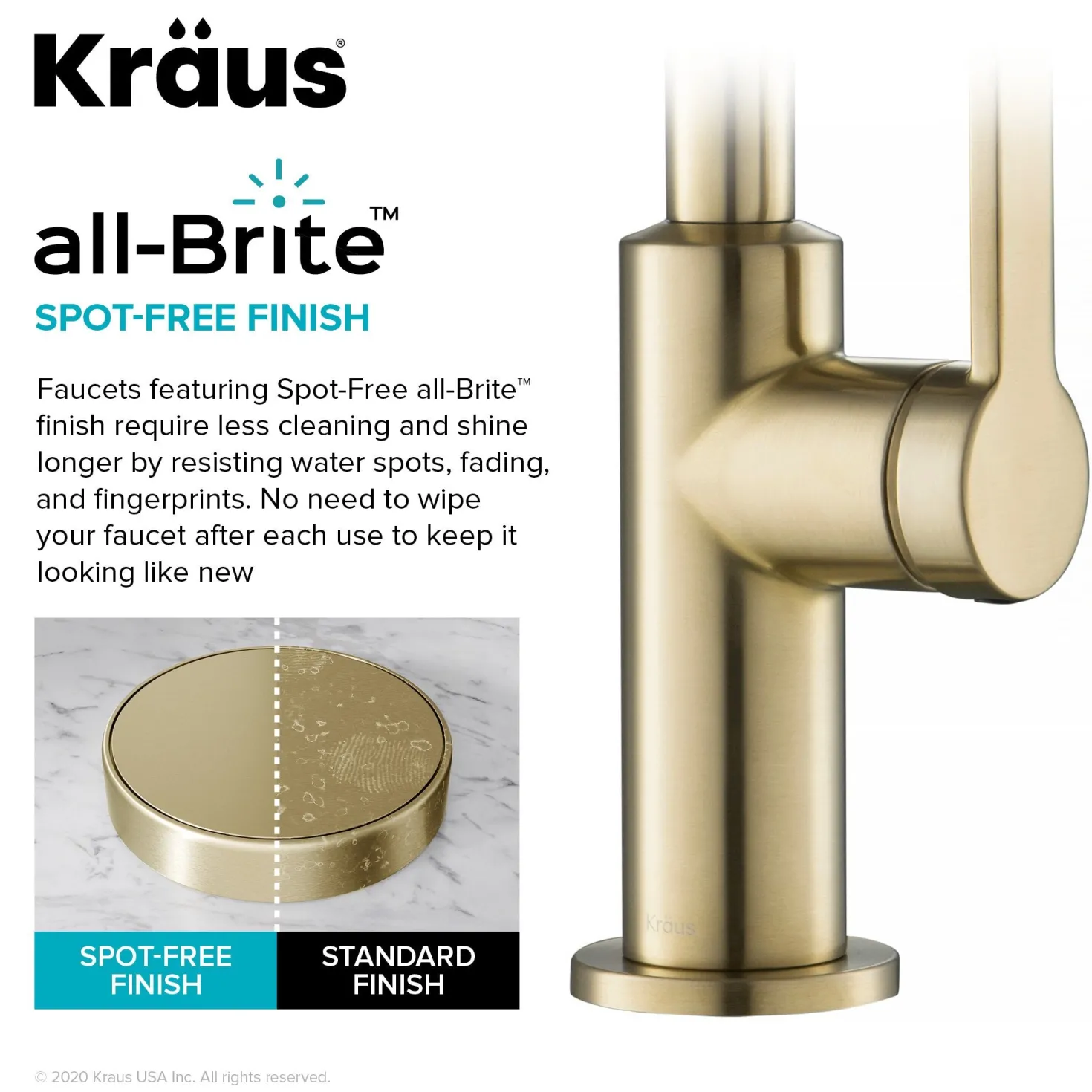 KRAUS Oletto Single Handle Kitchen Bar Faucet in Spot Free Antique Champagne Bronze
