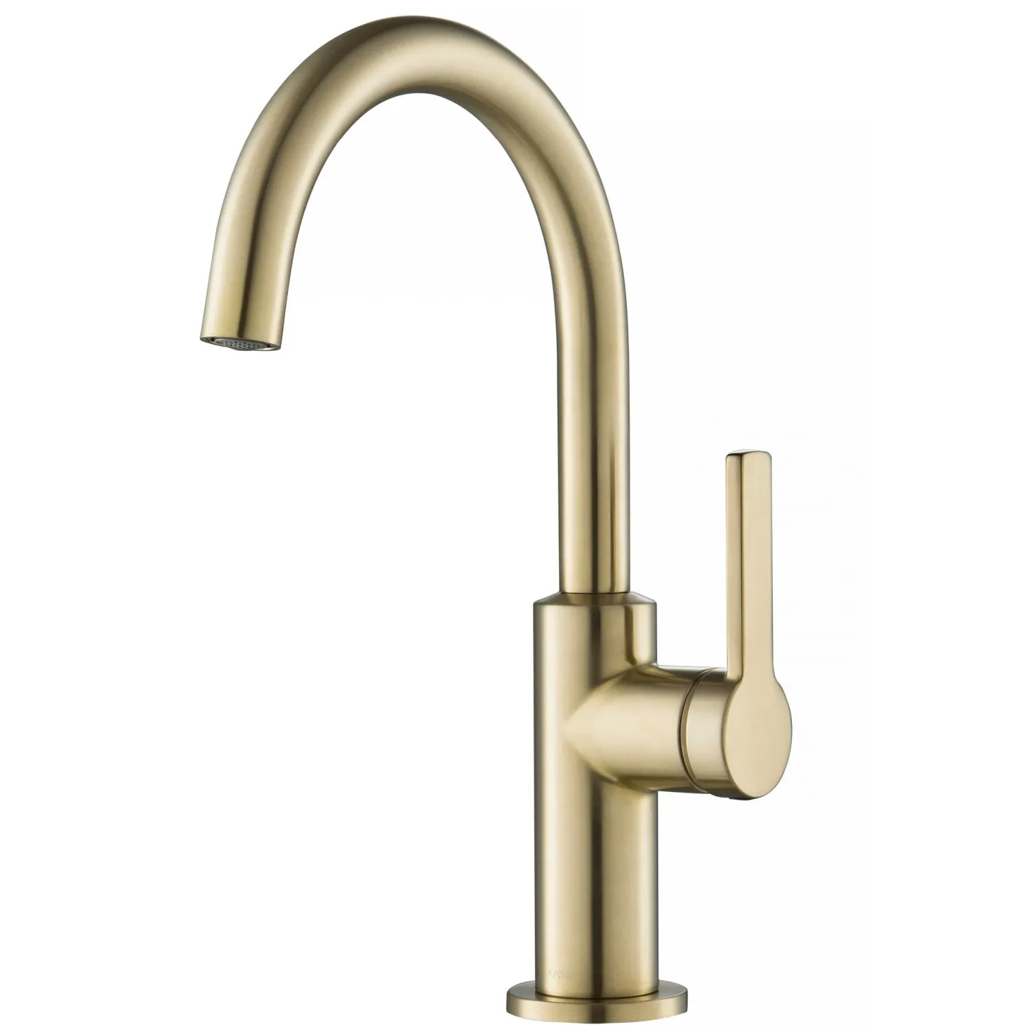 KRAUS Oletto Single Handle Kitchen Bar Faucet in Spot Free Antique Champagne Bronze