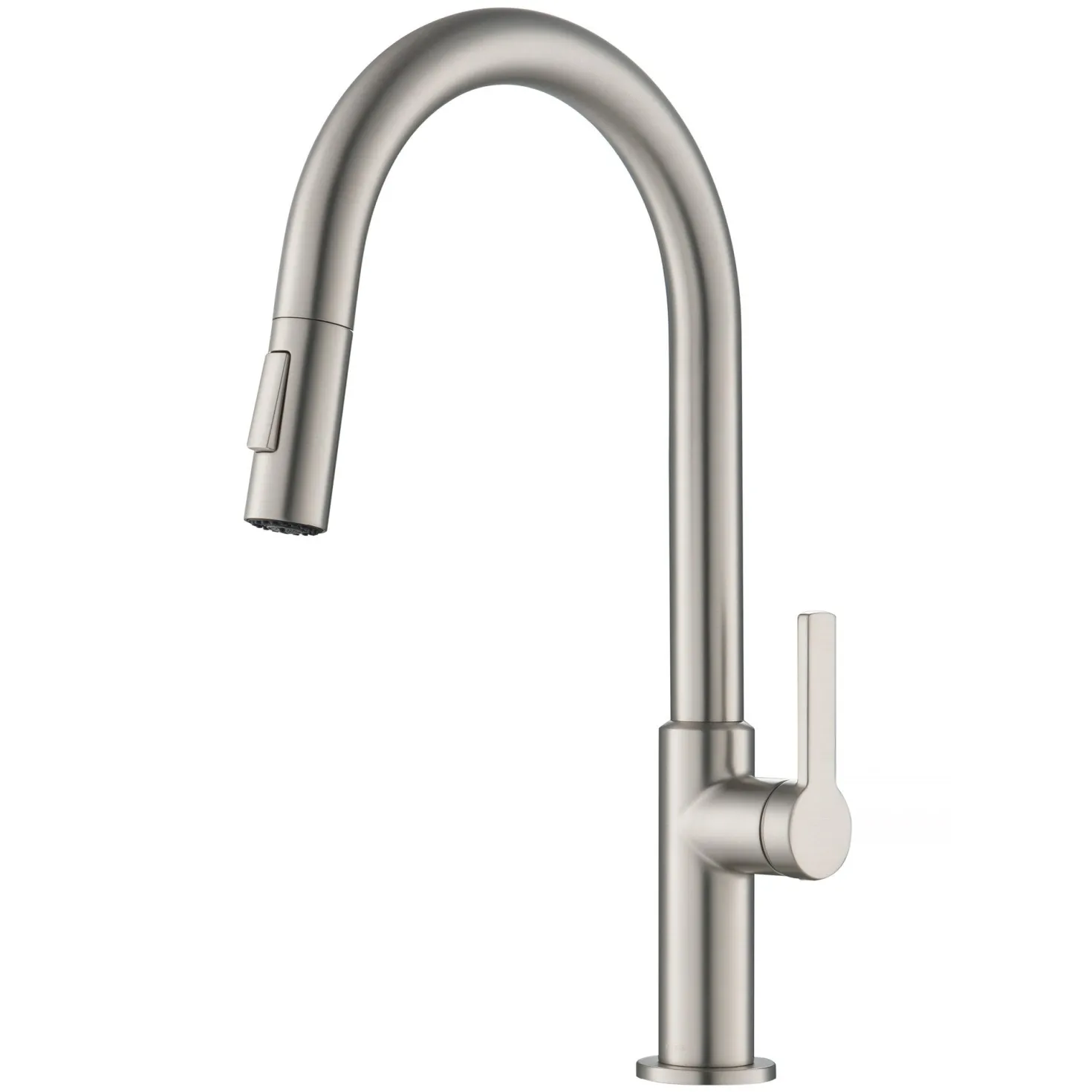 KRAUS Oletto Single Handle Pull-Down Kitchen Faucet in Spot Free Stainless Steel