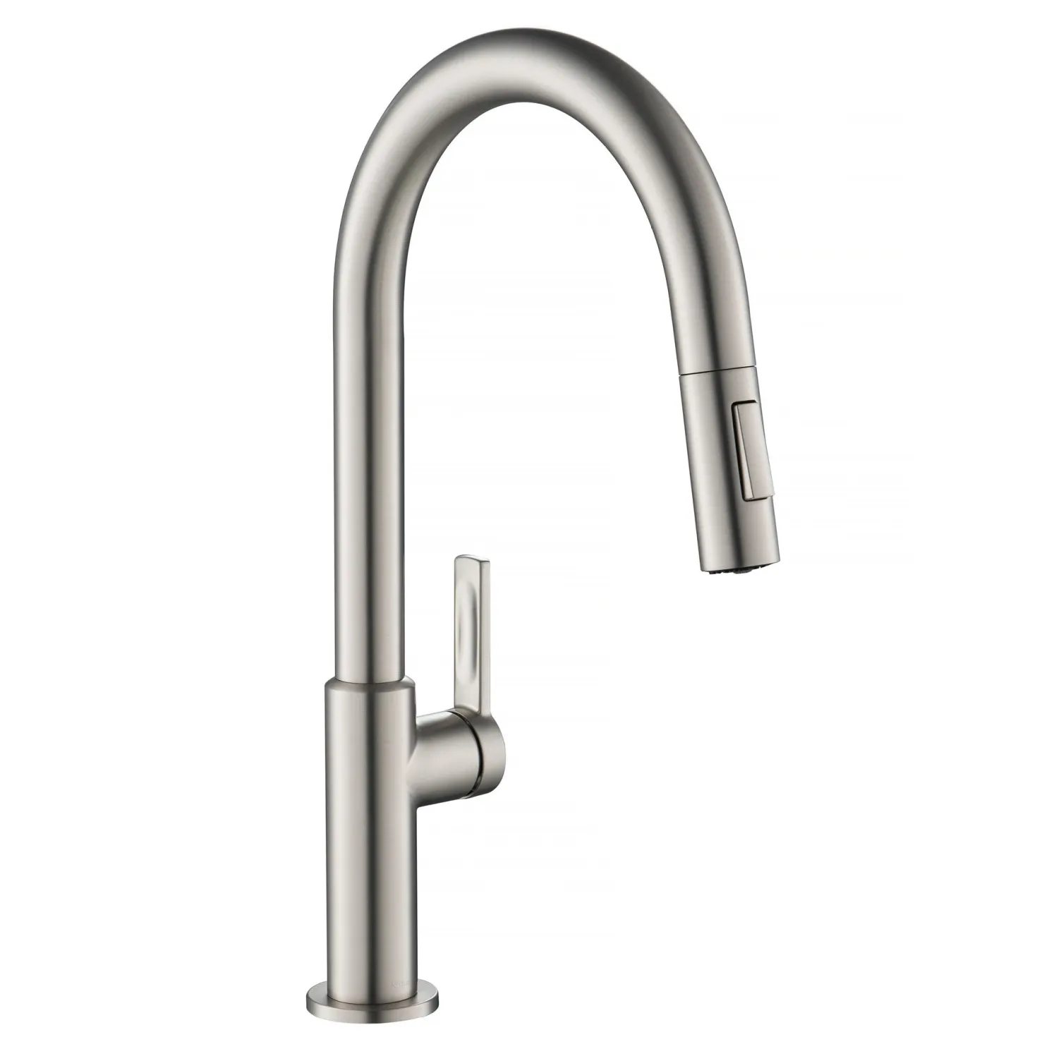 KRAUS Oletto Single Handle Pull-Down Kitchen Faucet in Spot Free Stainless Steel