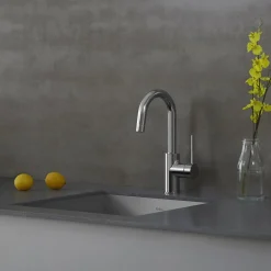 KRAUS Oletto Single Lever Kitchen Bar Faucet in Chrome