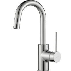 KRAUS Oletto Single Lever Kitchen Bar Faucet in Chrome