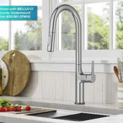 KRAUS Oletto Tall Modern Single-Handle Touch Activated with Pull Down Sprayer in Chrome