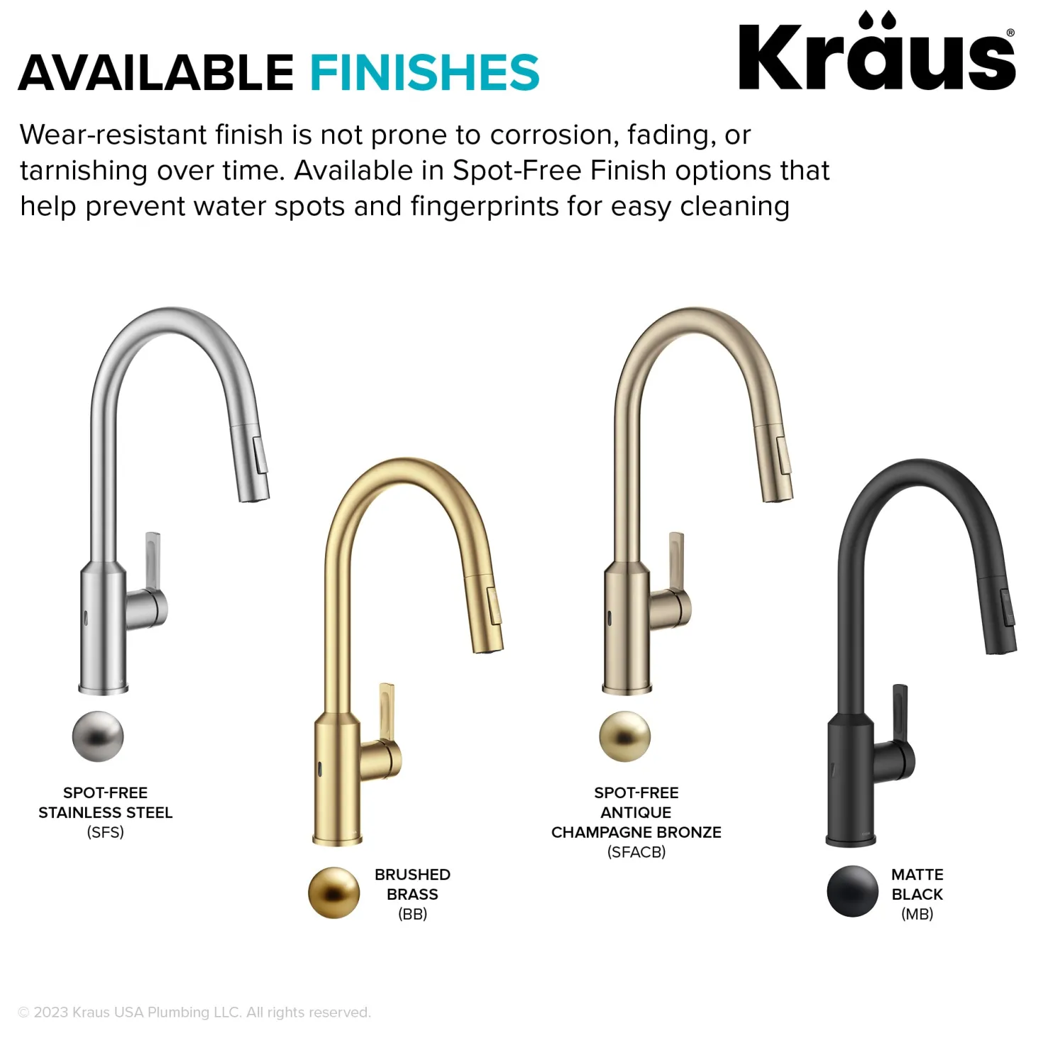 KRAUS Oletto Touchless Pull-Down Kitchen Faucet in Matte Black