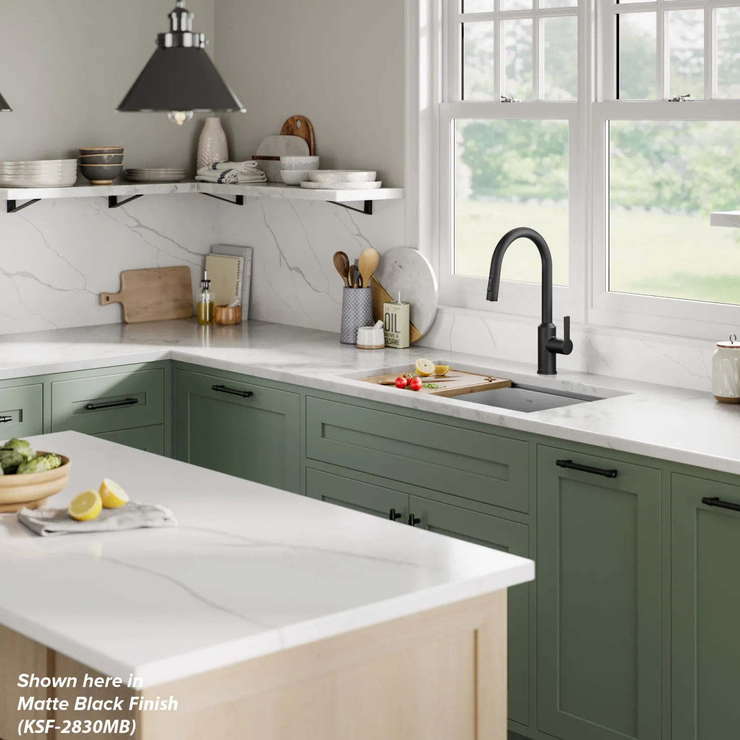 KRAUS Oletto Touchless Pull-Down Kitchen Faucet in Brushed Brass