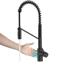 KRAUS Oletto Touchless Pull-Down Single Handle Faucet in Matte Black