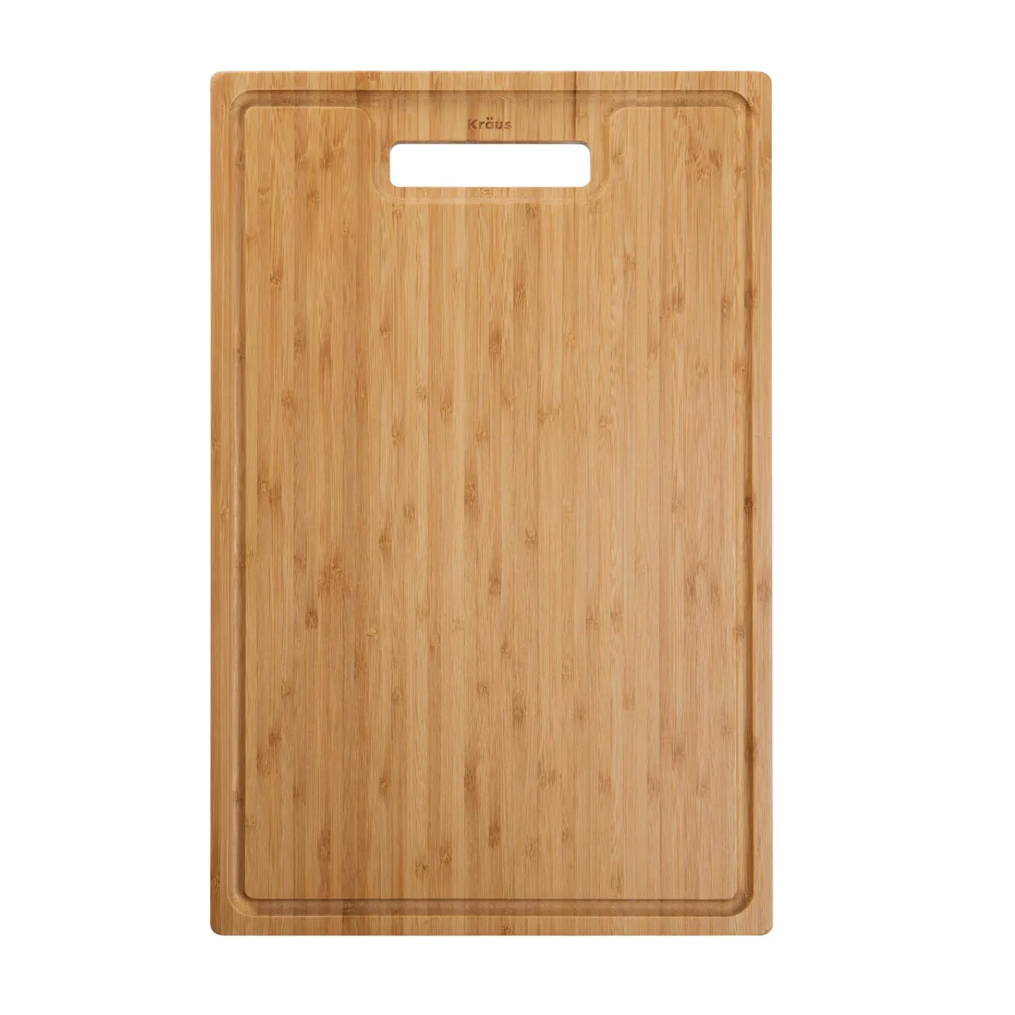 KRAUS Organic Solid Bamboo Cutting Board for Kitchen Sink, 18.5" x 12"