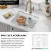 KRAUS Pintura 21" Undermount Enameled Single Bowl Kitchen Sink in White