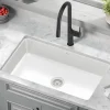 KRAUS Pintura 32" Undermount Porcelain Enameled Steel Kitchen Sink in White