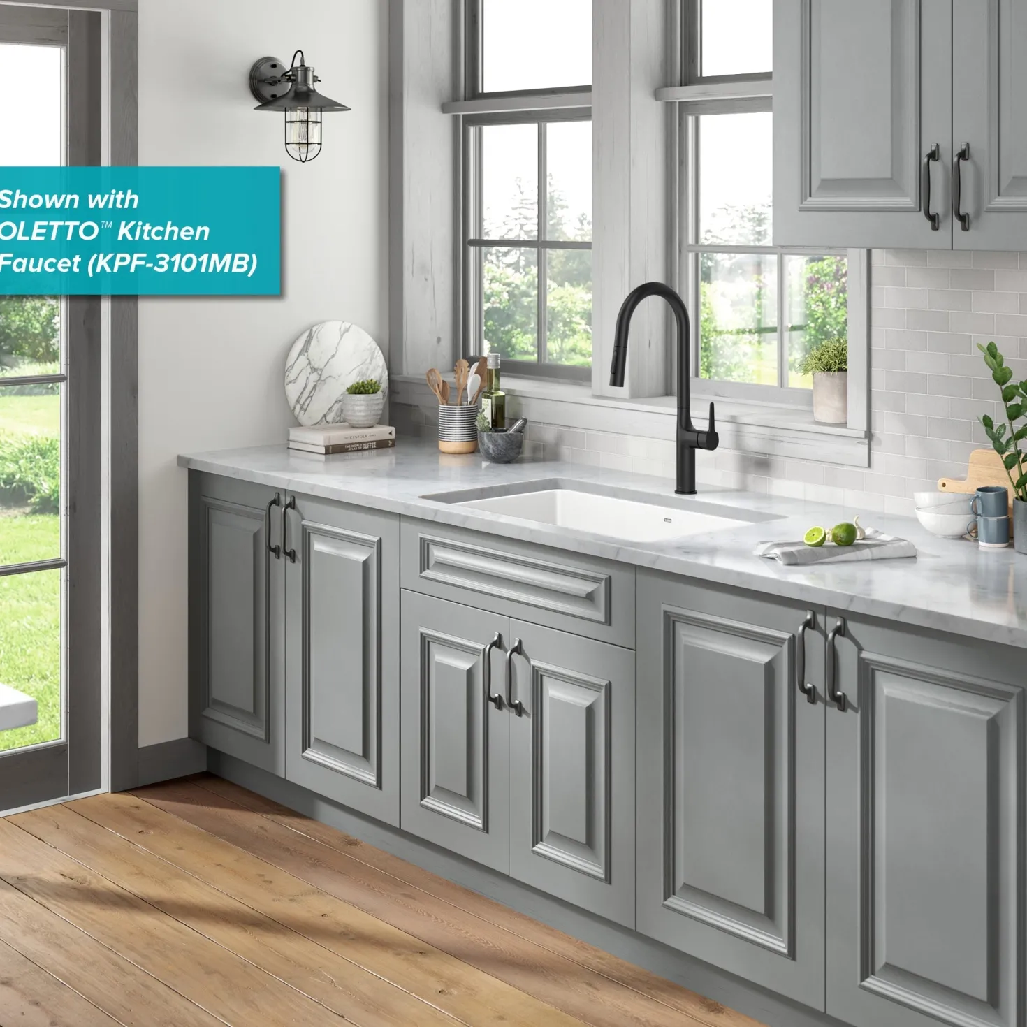 KRAUS Pintura 32" Undermount Porcelain Enameled Steel Kitchen Sink in White