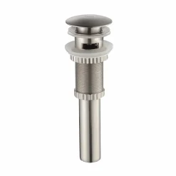 KRAUS Pop-Up Drain for Bathroom Sink in Satin Nickel