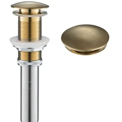 KRAUS Pop-Up Drain for Bathroom Sink in Brushed Gold