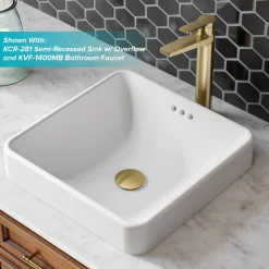 KRAUS Pop-Up Drain for Bathroom Sink in Brushed Gold