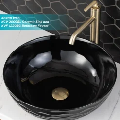 KRAUS Pop-Up Drain for Bathroom Sink in Brushed Gold