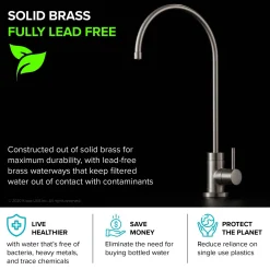 KRAUS Purita 100% Lead-Free Kitchen Water Filter Faucet in Spot Free Stainless Steel