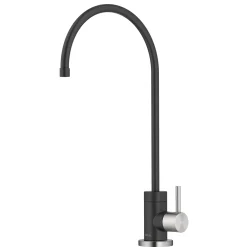 KRAUS Purita 100% Lead-Free Kitchen Water Filter Faucet in Spot Free Stainless & Matte Black