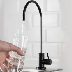 KRAUS Purita 100% Lead-Free Kitchen Water Filter Faucet in Matte Black