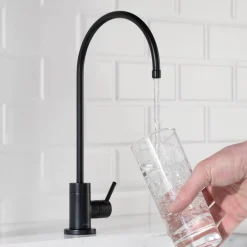 KRAUS Purita 100% Lead-Free Kitchen Water Filter Faucet in Matte Black