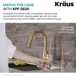 KRAUS Purita 100% Lead-Free Kitchen Water Filter Faucet in Chrome