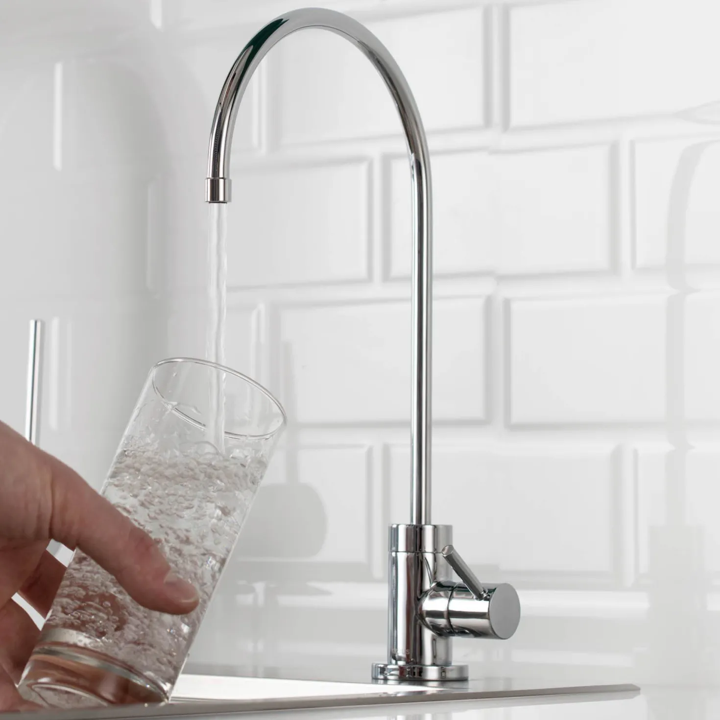 KRAUS Purita 100% Lead-Free Kitchen Water Filter Faucet in Chrome