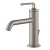 KRAUS Ramus Single Handle Bathroom Sink Faucet with Lift Rod Drain in Spot Free Stainless Steel