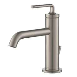 KRAUS Ramus Single Handle 2-Pack Bathroom Sink Faucet with Lift Rod Drain in Spot Free Stainless Steel