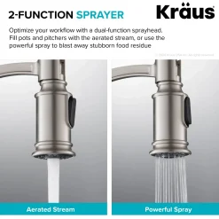 KRAUS Sellette Commercial Style Pull-Down Kitchen Faucet in Oil Rubbed Bronze