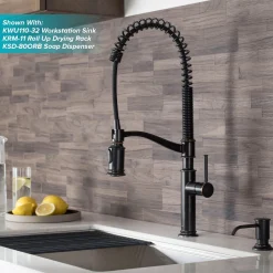 KRAUS Sellette Commercial Style Pull-Down Kitchen Faucet in Oil Rubbed Bronze