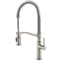 KRAUS Sellette Commercial Style Pull-Down Kitchen Faucet in Spot Free Stainless Steel