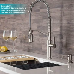 KRAUS Sellette Commercial Style Pull-Down Kitchen Faucet in Spot Free Stainless Steel