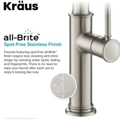 KRAUS Sellette Commercial Style Pull-Down Kitchen Faucet in Spot Free Stainless Steel
