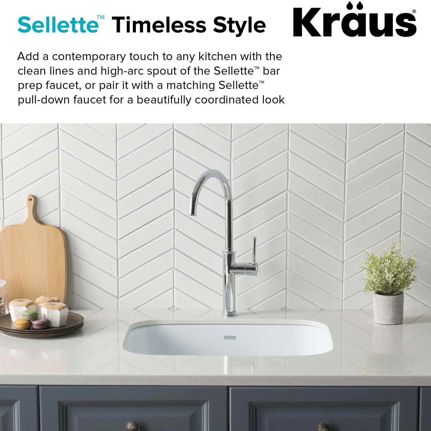 KRAUS Sellette Kitchen Bar Faucet in Chrome