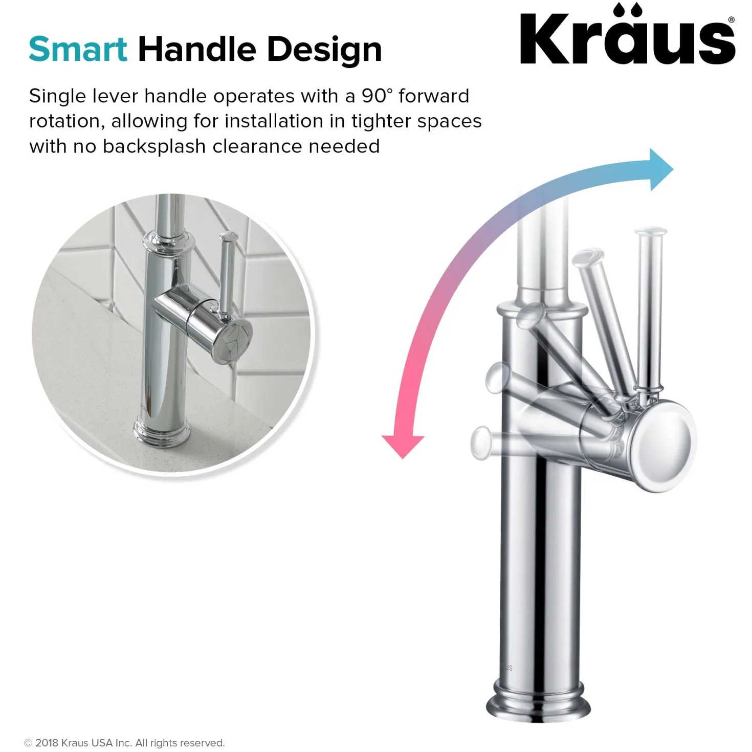KRAUS Sellette Kitchen Bar Faucet in Chrome