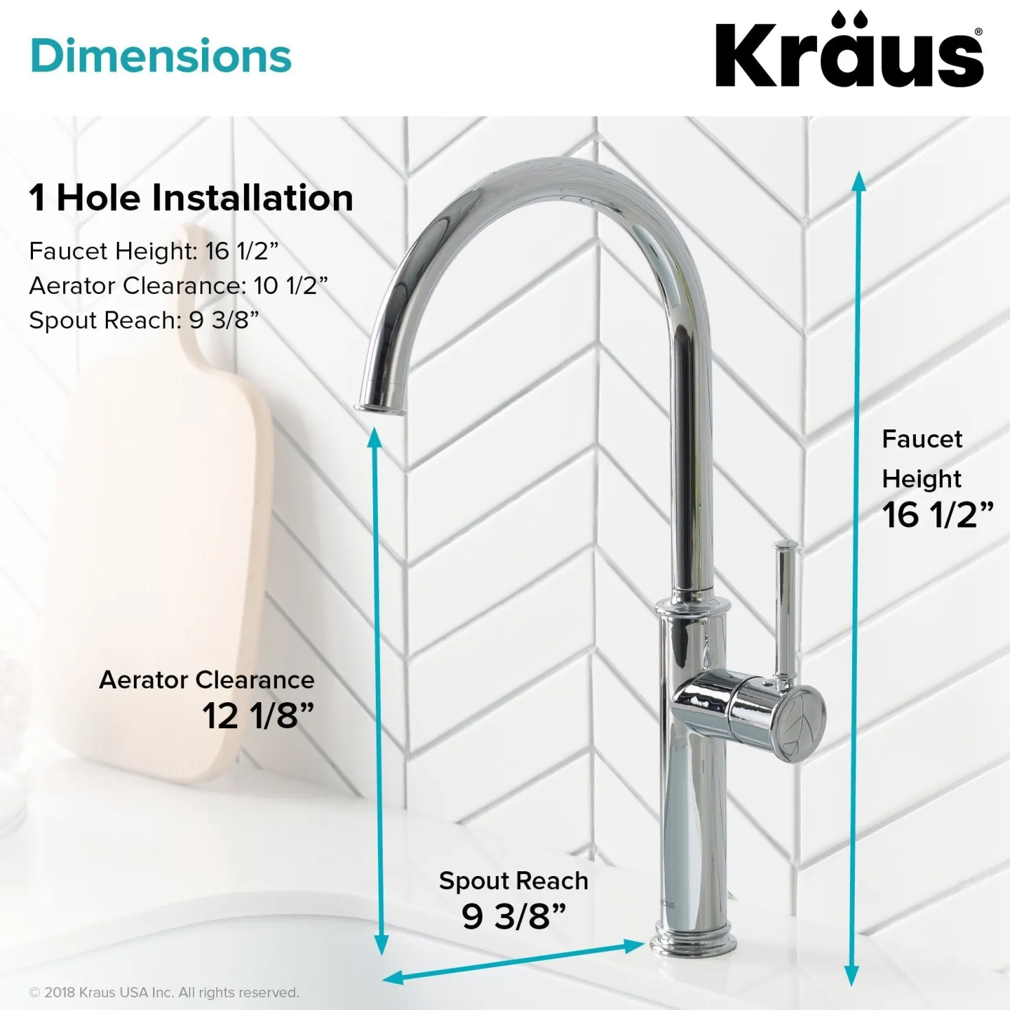 KRAUS Sellette Kitchen Bar Faucet in Chrome