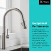KRAUS Sellette Single Handle Pull Down Kitchen Faucet with Dual Function Sprayhead in Spot Free all-Brite Stainless Steel