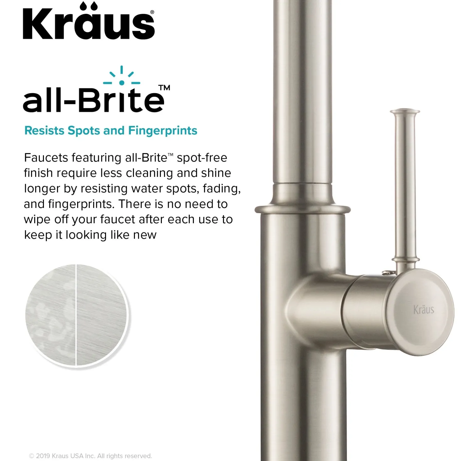 KRAUS Sellette Single Handle Pull Down Kitchen Faucet with Deck Plate and Soap Dispenser in Spot Free Stainless Steel