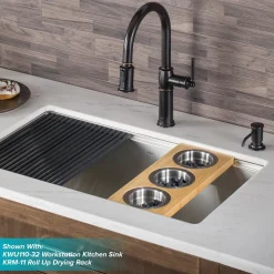 KRAUS Sellette Traditional Single Handle Pull-Down Kitchen Faucet in Oil Rubbed Bronze