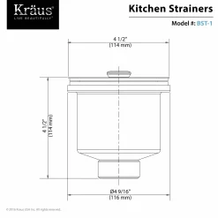 KRAUS Stainless Steel Basket Strainer