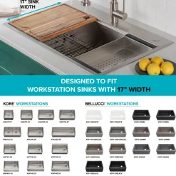 KRAUS Stainless Steel Colander for Workstation Kitchen Sink