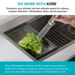 KRAUS Stainless Steel Colander for Workstation Kitchen Sink