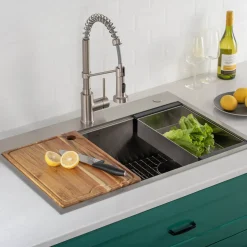 KRAUS Stainless Steel Colander for Workstation Kitchen Sink