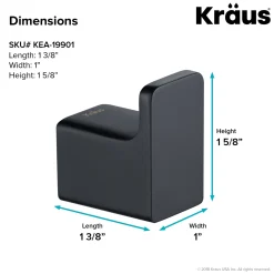 KRAUS Stelios Bathroom Robe and Towel Hook