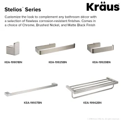 KRAUS Stelios Bathroom Robe and Towel Hook