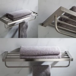 KRAUS Stelios Bathroom Shelf with Towel Bar