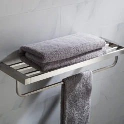 KRAUS Stelios Bathroom Shelf with Towel Bar
