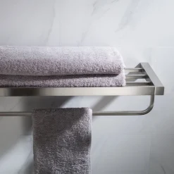 KRAUS Stelios Bathroom Shelf with Towel Bar