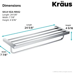 KRAUS Stelios Bathroom Shelf with Towel Bar