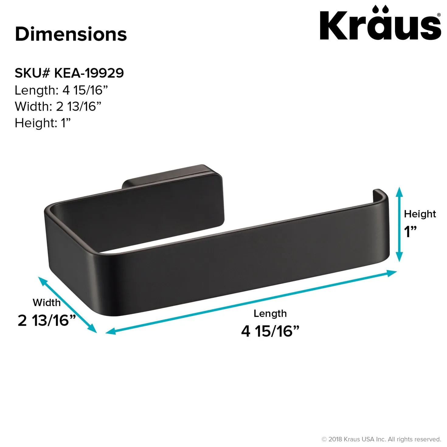 KRAUS Stelios Bathroom Toilet Paper Holder