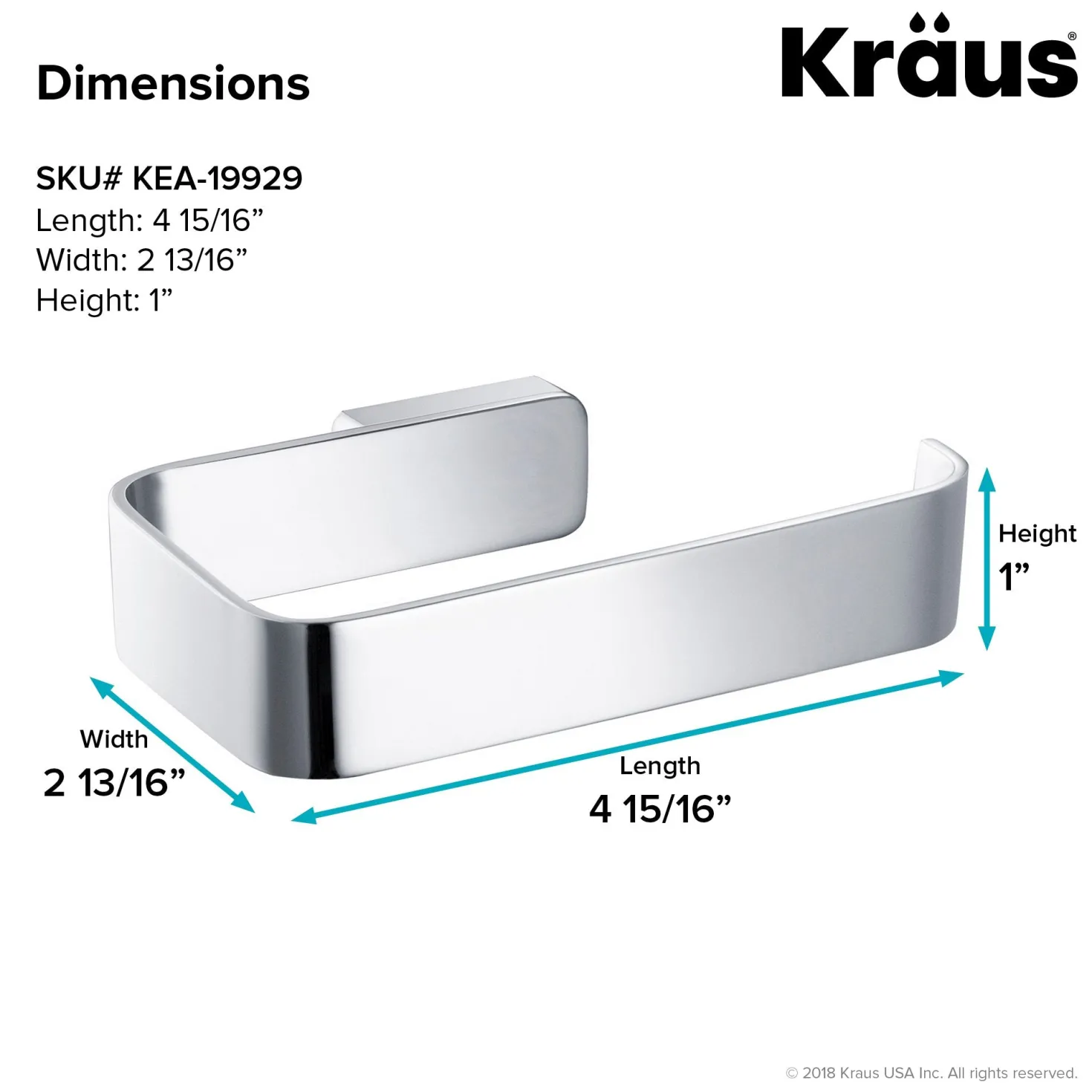 KRAUS Stelios Bathroom Toilet Paper Holder