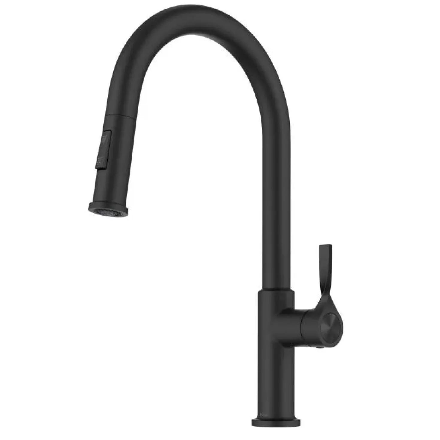KRAUS Torak Single Handle Pull Down Kitchen Faucet in Matte Black